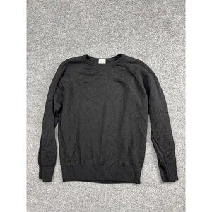 Vintage St Michael Sweater Womens 14 Black Lambswool Made‎ UK Crewneck 90s